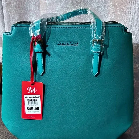 Montana West Turquoise Shoulder Bag - Picture 2 of 6